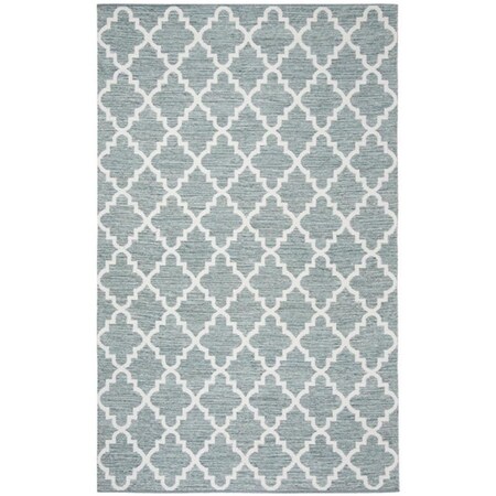 Safavieh 5 x 8 ft. Medium Rectangle Montauk Hand Woven Rug, Mint and Ivory MTK611T-5